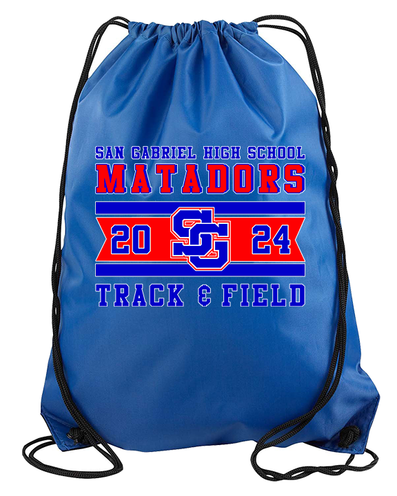 San Gabriel HS Track & Field Stamp - Drawstring Bag
