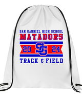 San Gabriel HS Track & Field Stamp - Drawstring Bag