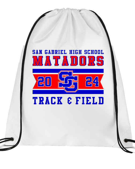 San Gabriel HS Track & Field Stamp - Drawstring Bag