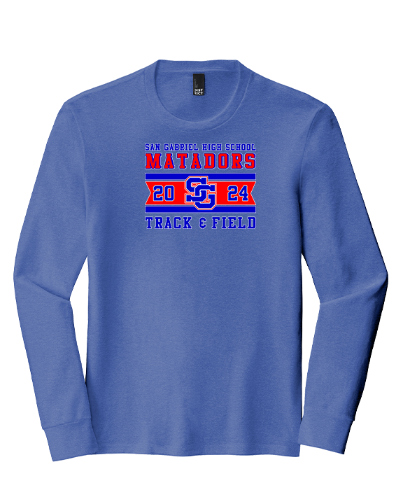 San Gabriel HS Track & Field Stamp - Tri-Blend Long Sleeve