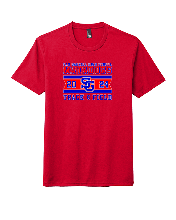 San Gabriel HS Track & Field Stamp - Tri-Blend Shirt
