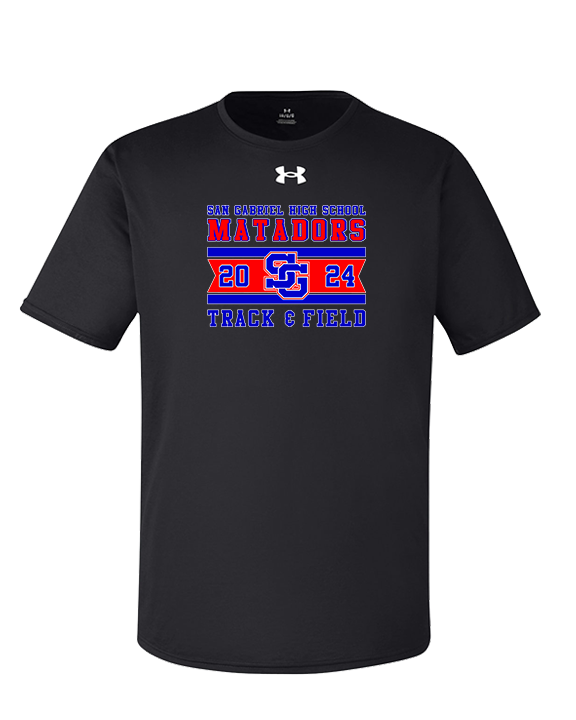 San Gabriel HS Track & Field Stamp - Under Armour Mens Team Tech T-Shirt