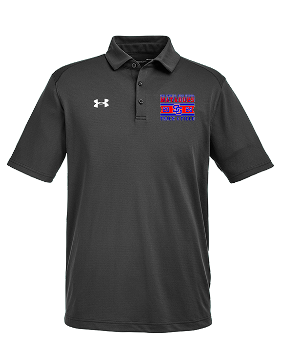 San Gabriel HS Track & Field Stamp - Under Armour Mens Tech Polo