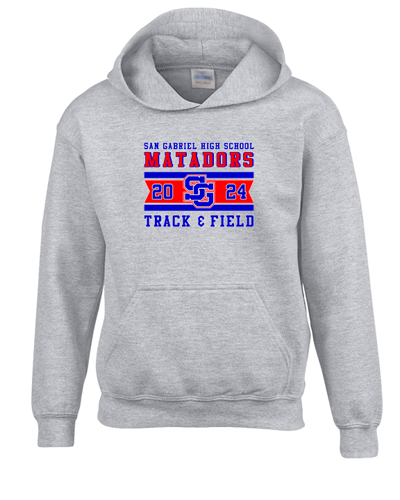 San Gabriel HS Track & Field Stamp - Youth Hoodie