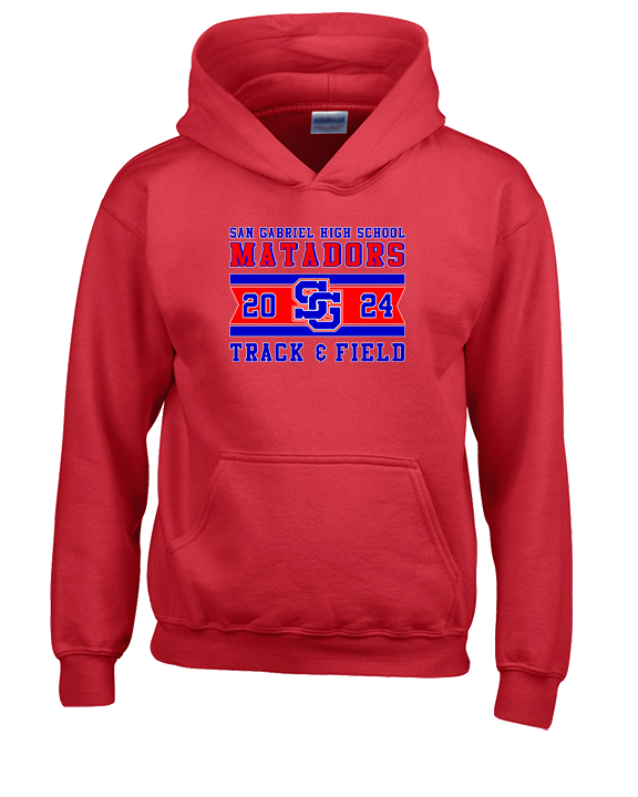 San Gabriel HS Track & Field Stamp - Youth Hoodie