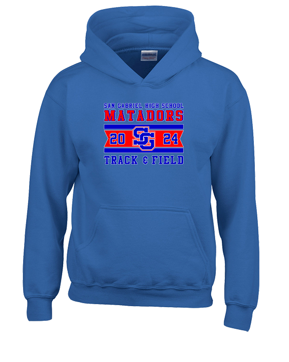 San Gabriel HS Track & Field Stamp - Youth Hoodie