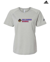 San Leandro HS Baseball Basic - Womens Adidas Performance Shirt