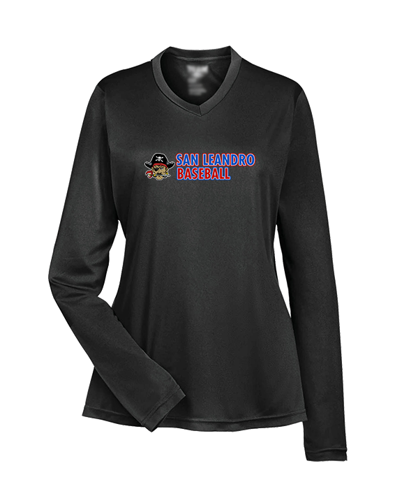 San Leandro HS Baseball Basic - Womens Performance Longsleeve