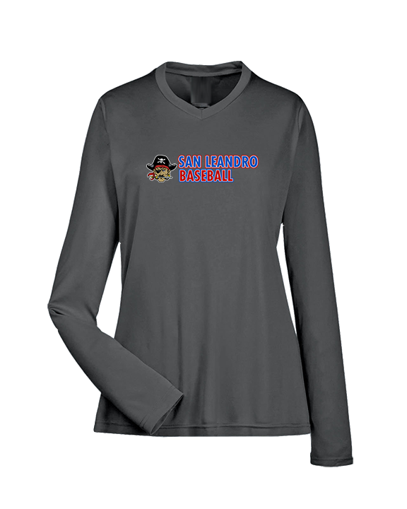 San Leandro HS Baseball Basic - Womens Performance Longsleeve