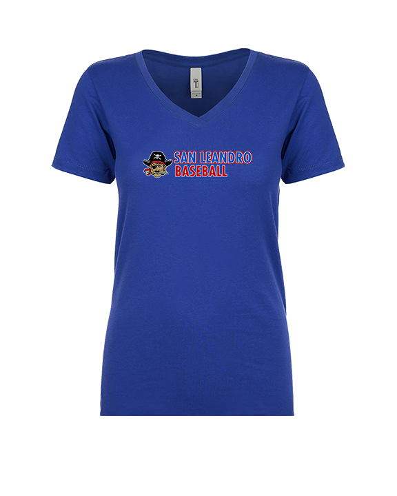 San Leandro HS Baseball Basic - Womens Vneck