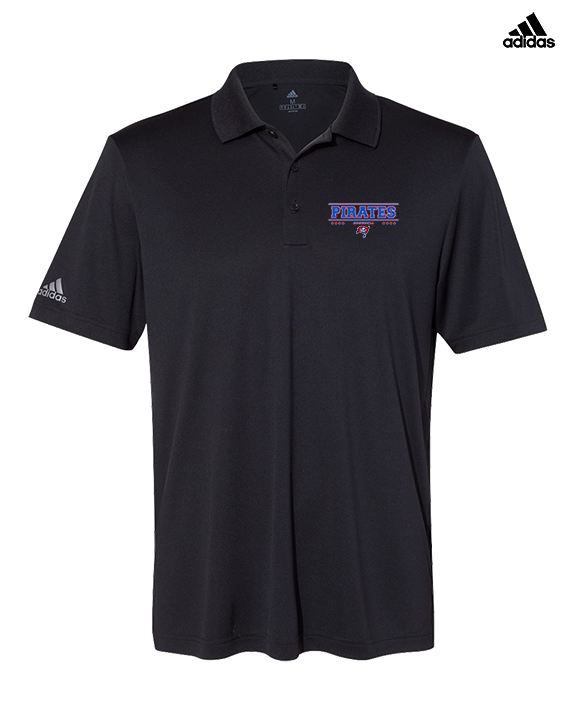San Leandro HS Baseball Border - Mens Adidas Polo