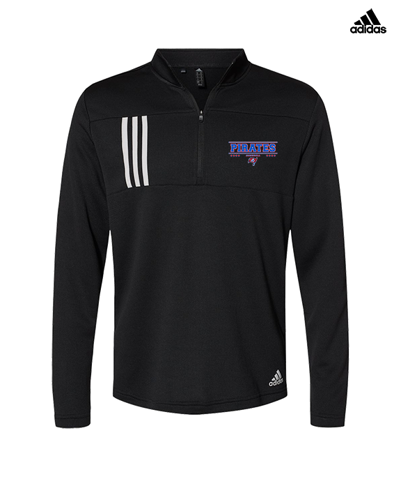 San Leandro HS Baseball Border - Mens Adidas Quarter Zip