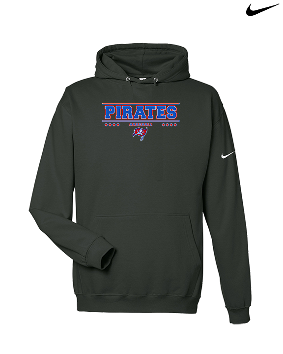 San Leandro HS Baseball Border - Nike Club Fleece Hoodie