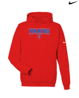 San Leandro HS Baseball Border - Nike Club Fleece Hoodie
