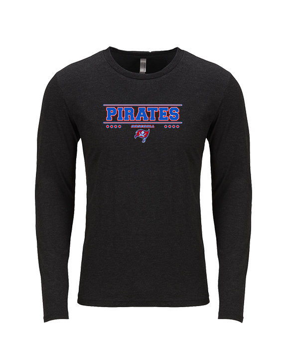 San Leandro HS Baseball Border - Tri-Blend Long Sleeve