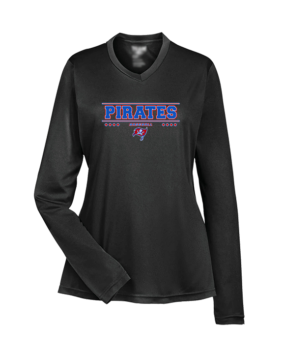 San Leandro HS Baseball Border - Womens Performance Longsleeve