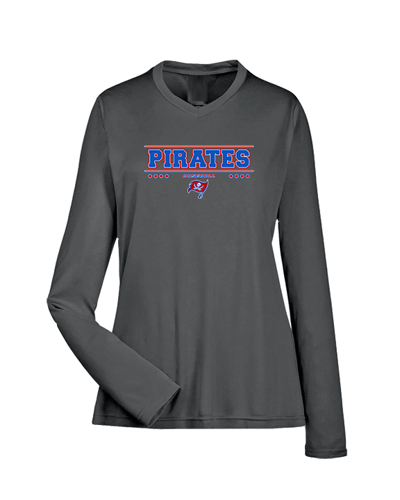 San Leandro HS Baseball Border - Womens Performance Longsleeve