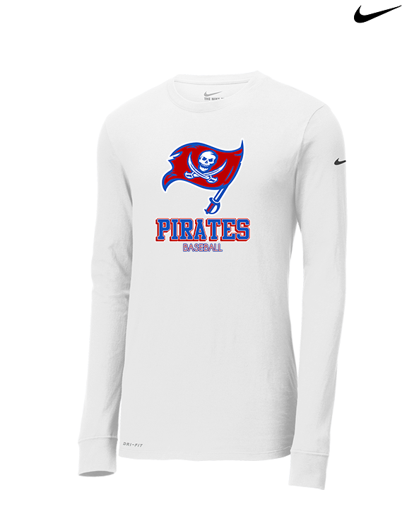 San Leandro HS Baseball Shadow - Mens Nike Longsleeve