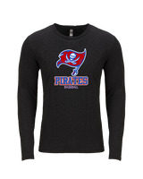 San Leandro HS Baseball Shadow - Tri-Blend Long Sleeve