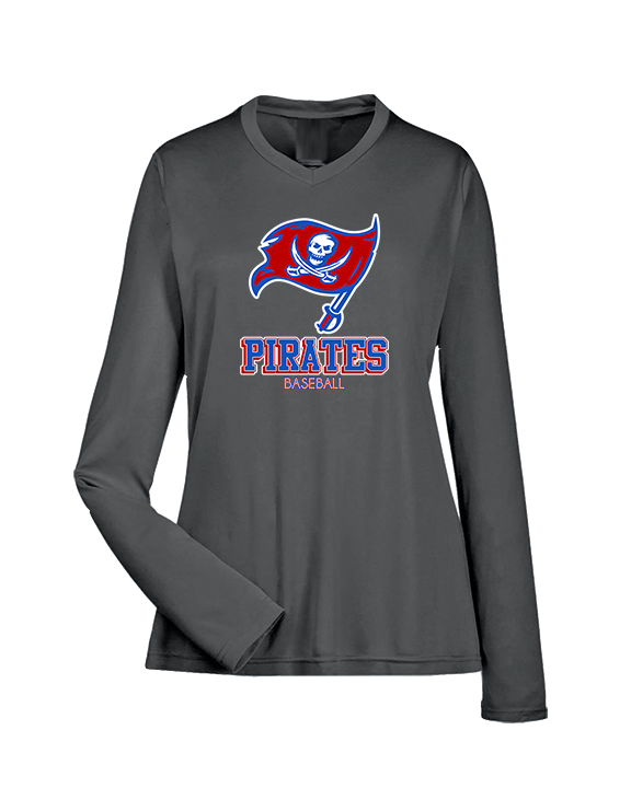 San Leandro HS Baseball Shadow - Womens Performance Longsleeve