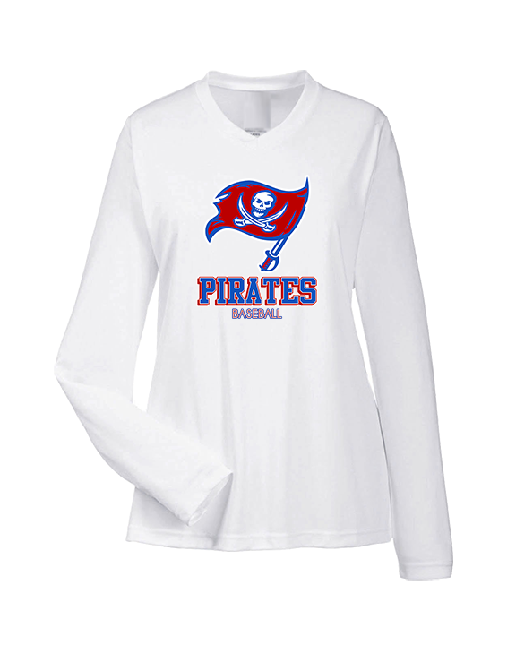 San Leandro HS Baseball Shadow - Womens Performance Longsleeve