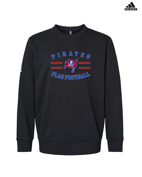 San Leandro HS Flag Football Curve - Mens Adidas Crewneck