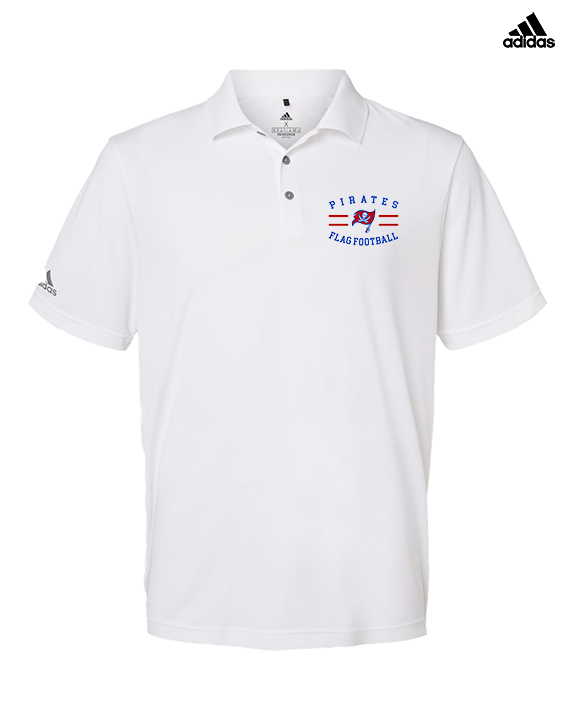 San Leandro HS Flag Football Curve - Mens Adidas Polo