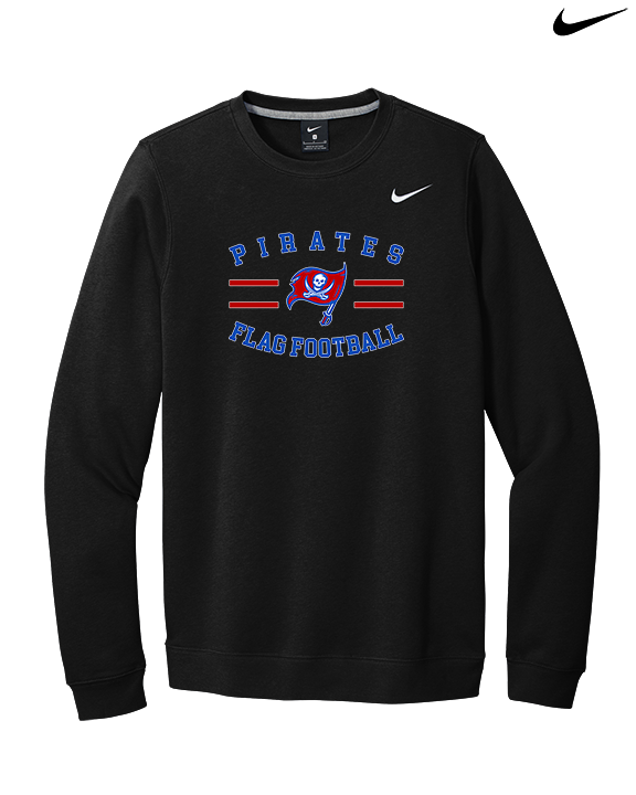 San Leandro HS Flag Football Curve - Mens Nike Crewneck