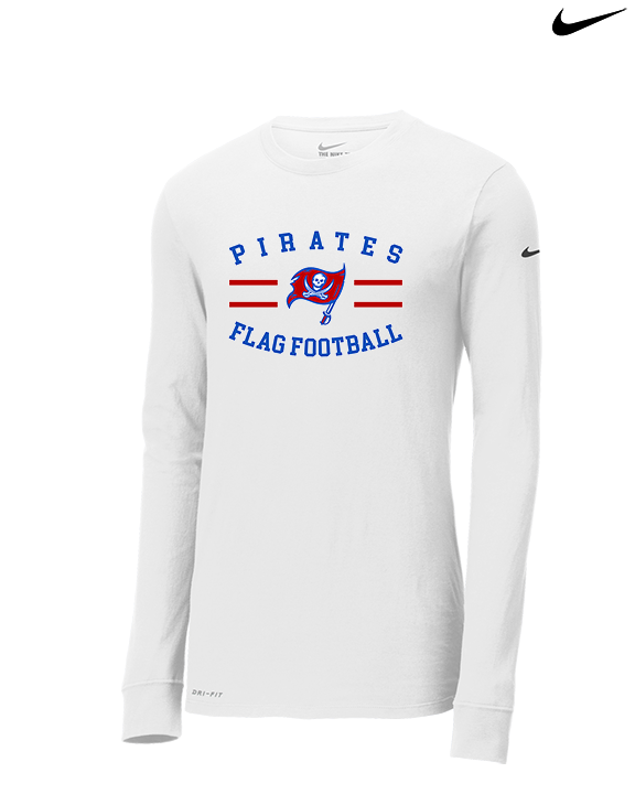 San Leandro HS Flag Football Curve - Mens Nike Longsleeve
