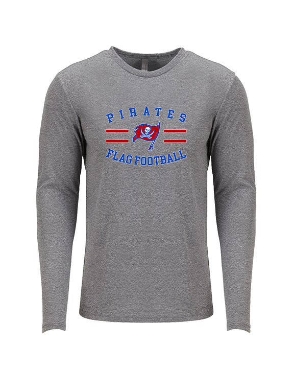 San Leandro HS Flag Football Curve - Tri-Blend Long Sleeve