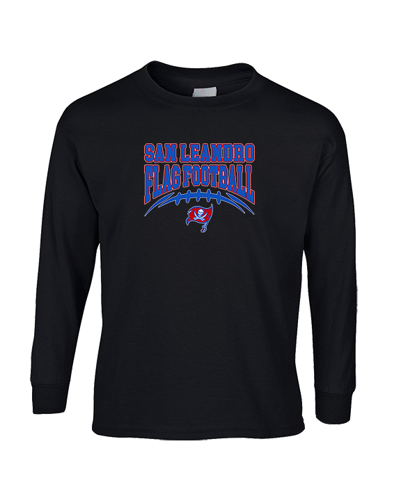 San Leandro HS Flag Football Football - Cotton Longsleeve
