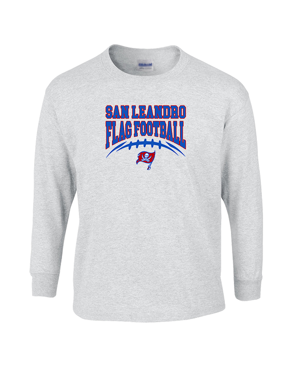 San Leandro HS Flag Football Football - Cotton Longsleeve