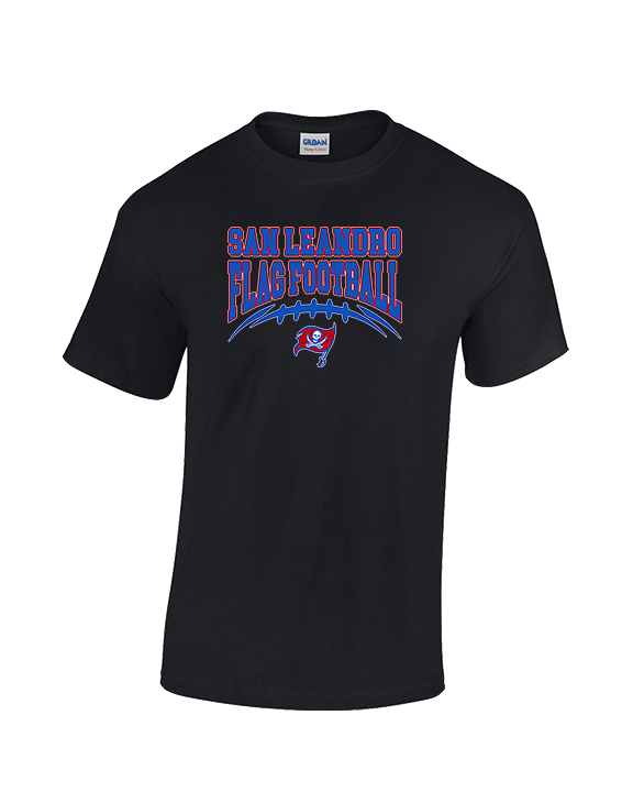 San Leandro HS Flag Football Football - Cotton T-Shirt