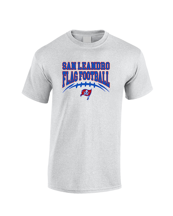 San Leandro HS Flag Football Football - Cotton T-Shirt