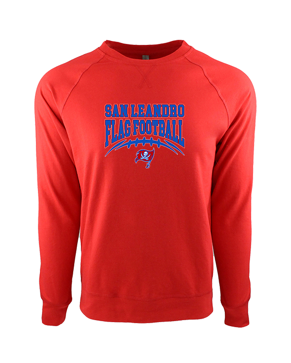 San Leandro HS Flag Football Football - Crewneck Sweatshirt