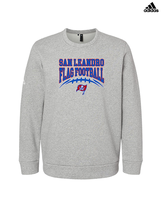 San Leandro HS Flag Football Football - Mens Adidas Crewneck