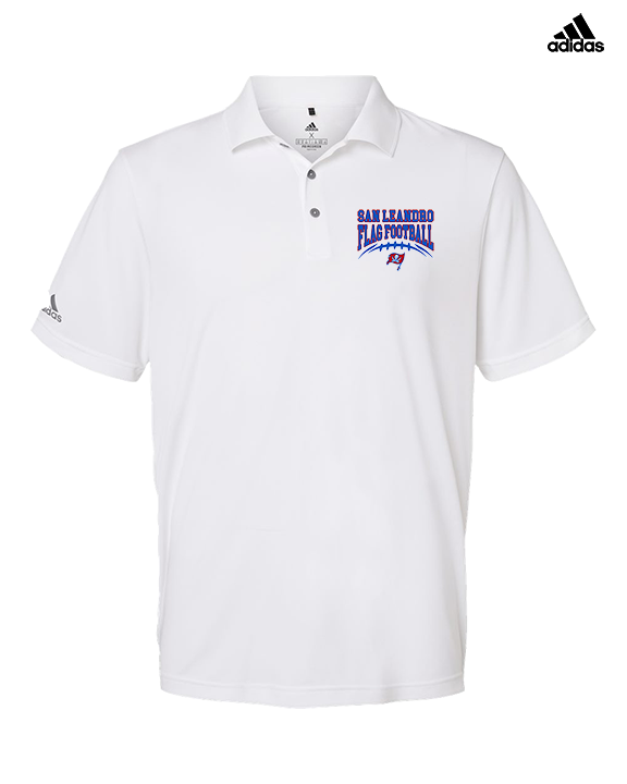 San Leandro HS Flag Football Football - Mens Adidas Polo