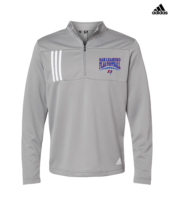 San Leandro HS Flag Football Football - Mens Adidas Quarter Zip