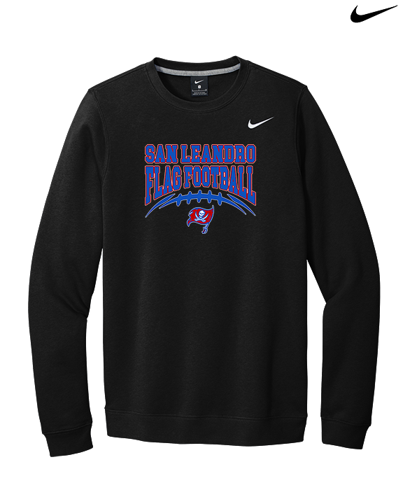San Leandro HS Flag Football Football - Mens Nike Crewneck