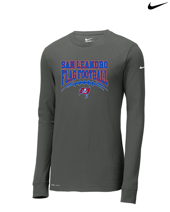 San Leandro HS Flag Football Football - Mens Nike Longsleeve