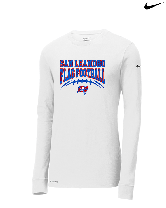 San Leandro HS Flag Football Football - Mens Nike Longsleeve