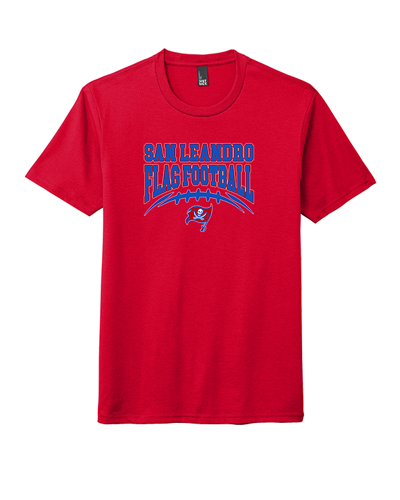 San Leandro HS Flag Football Football - Tri-Blend Shirt