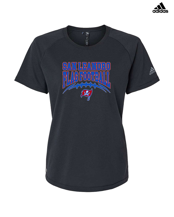 San Leandro HS Flag Football Football - Womens Adidas Performance Shirt