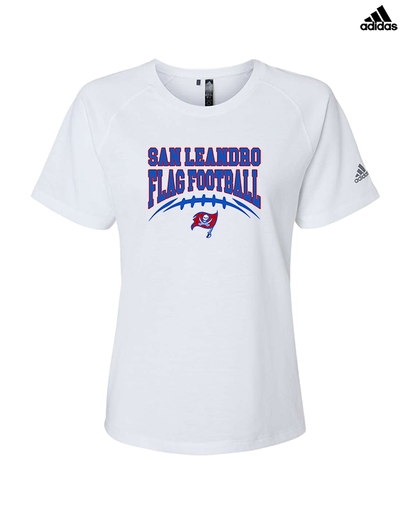 San Leandro HS Flag Football Football - Womens Adidas Performance Shirt