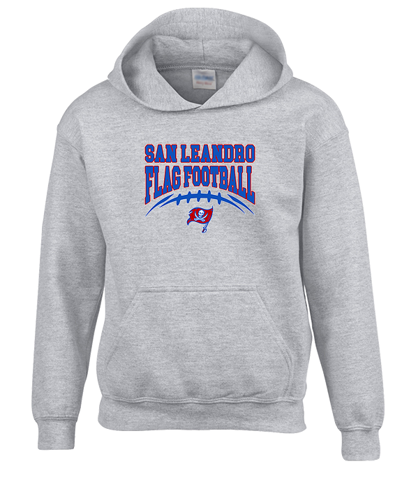 San Leandro HS Flag Football Football - Youth Hoodie