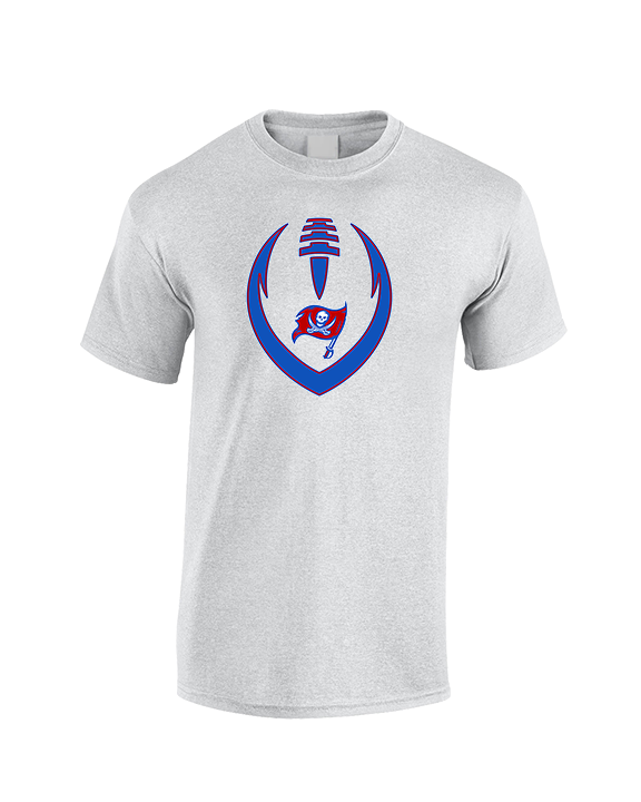 San Leandro HS Flag Football Full Football - Cotton T-Shirt