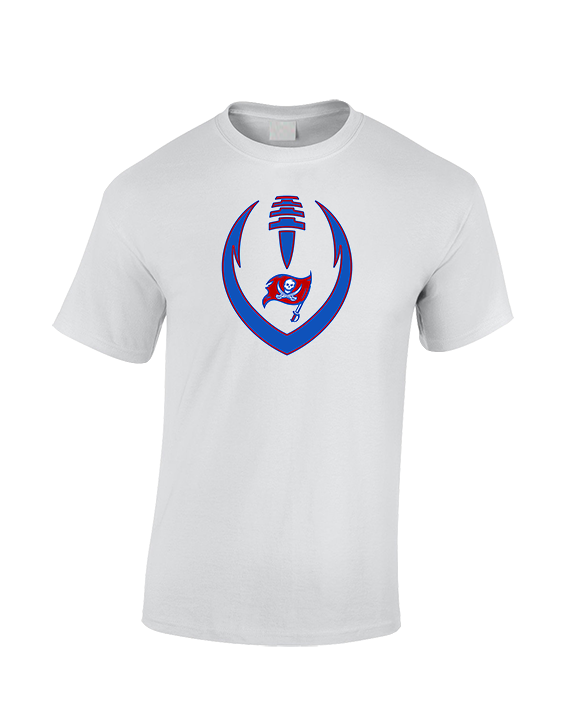 San Leandro HS Flag Football Full Football - Cotton T-Shirt