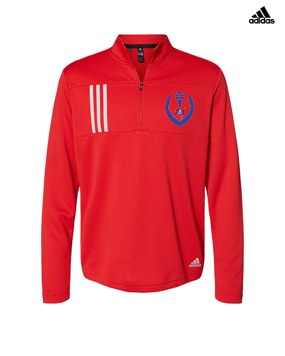 San Leandro HS Flag Football Full Football - Mens Adidas Quarter Zip