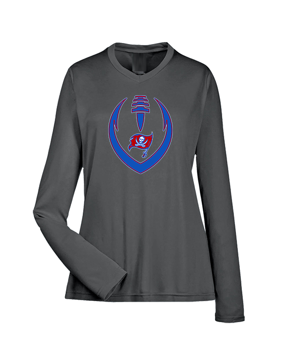 San Leandro HS Flag Football Full Football - Womens Performance Longsleeve