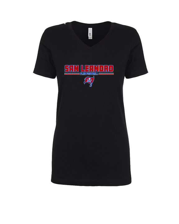 San Leandro HS Flag Football Keen - Womens Vneck
